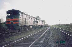 Diesel loc 2TE10M in Saratov